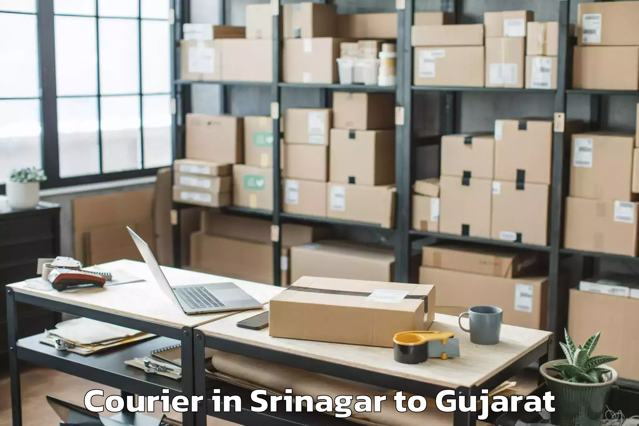 Leading Srinagar to Marwadi University Rajkot Courier Provider